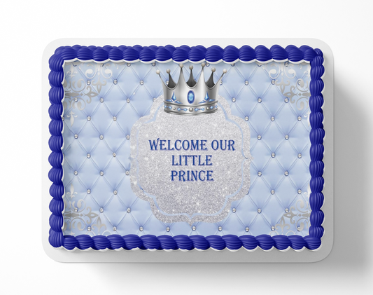Prince Baby Shower Cake Topper