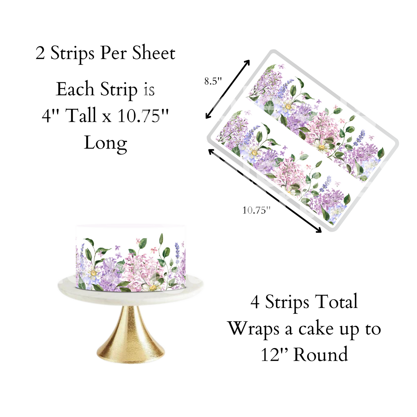 Spring Bridal Shower, Spring Baby Shower, Cake Topper, Floral Cake Topper, Spring Flowers, Summer Cake Topper