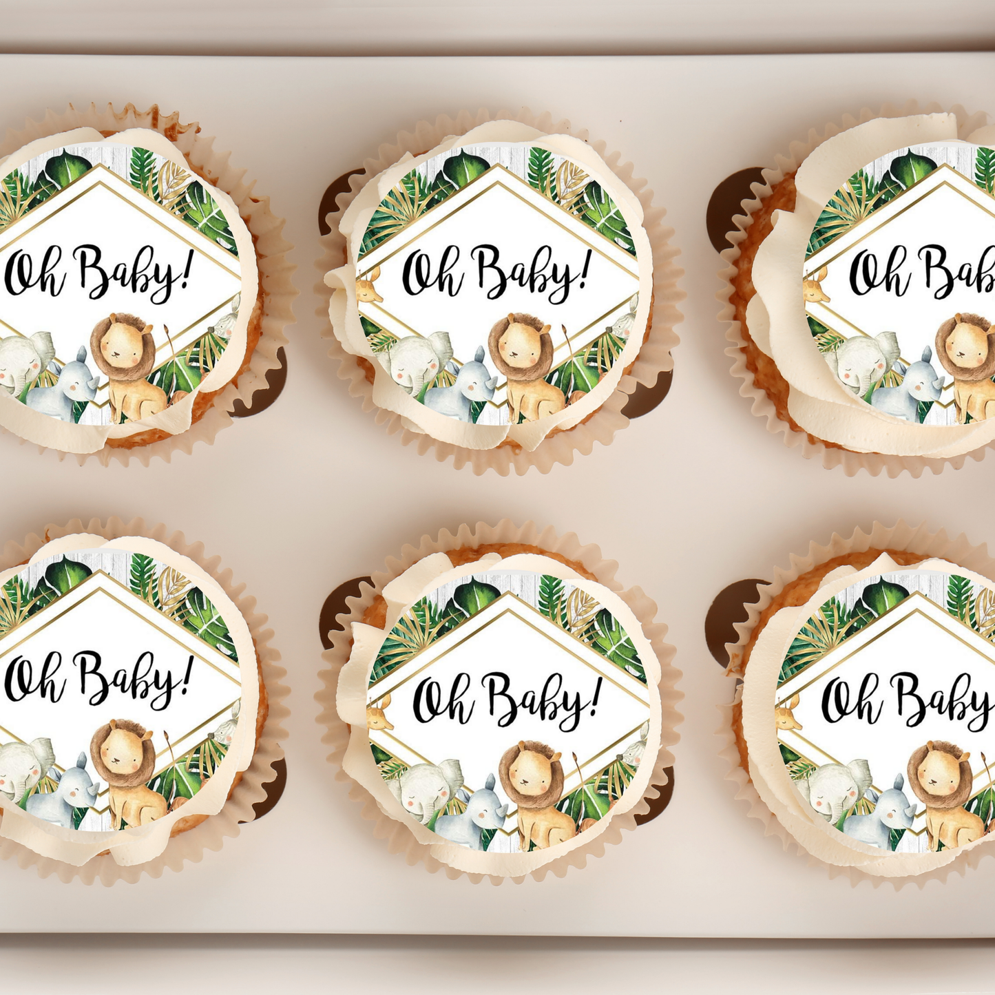 safari cupcake toppers