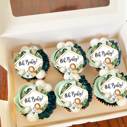 safari cupcake toppers