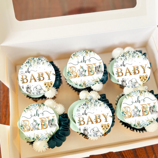 safari cupcake toppers