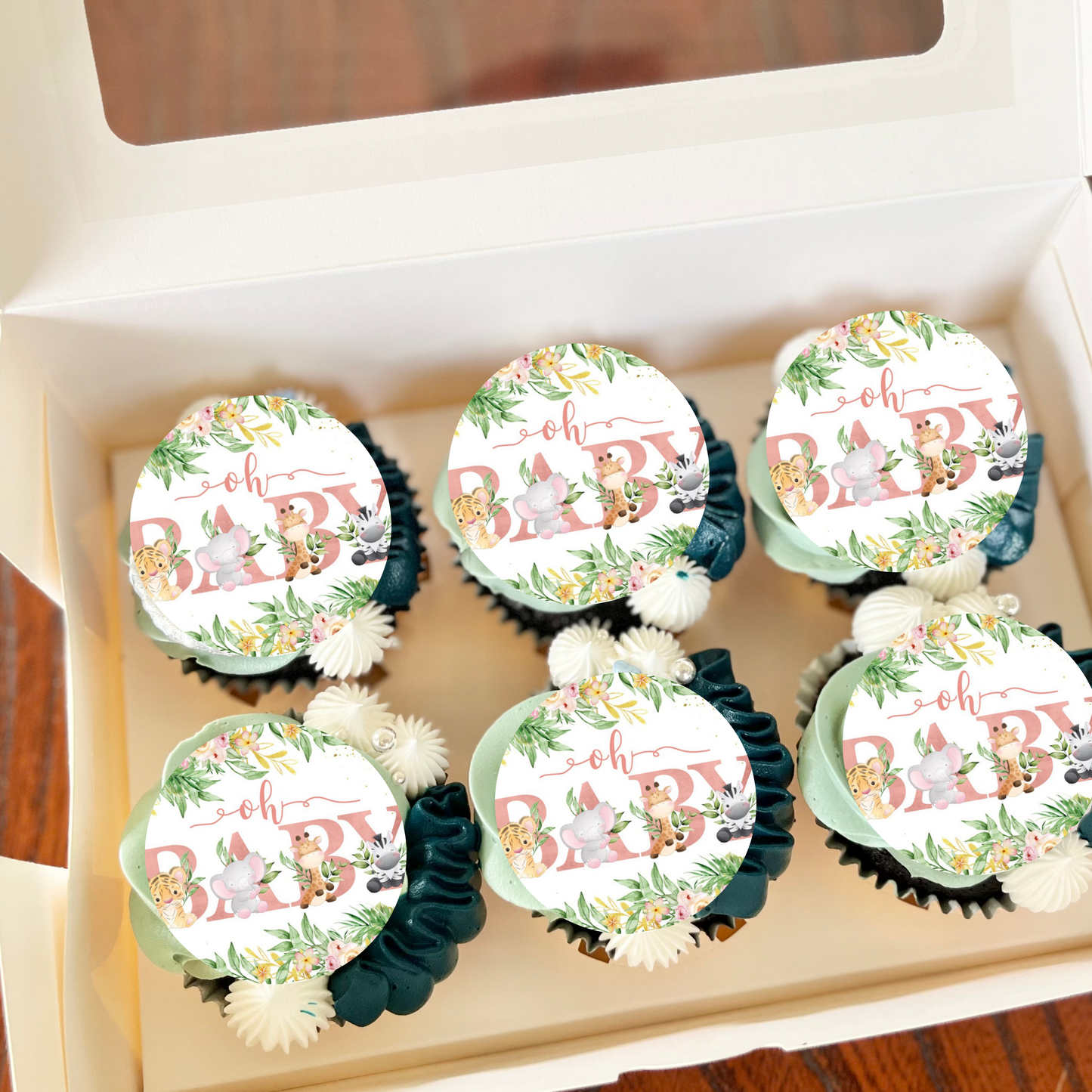 Safari Cupcake Toppers, Safari Birthday, Safari Baby Shower, Safari Baby Shower