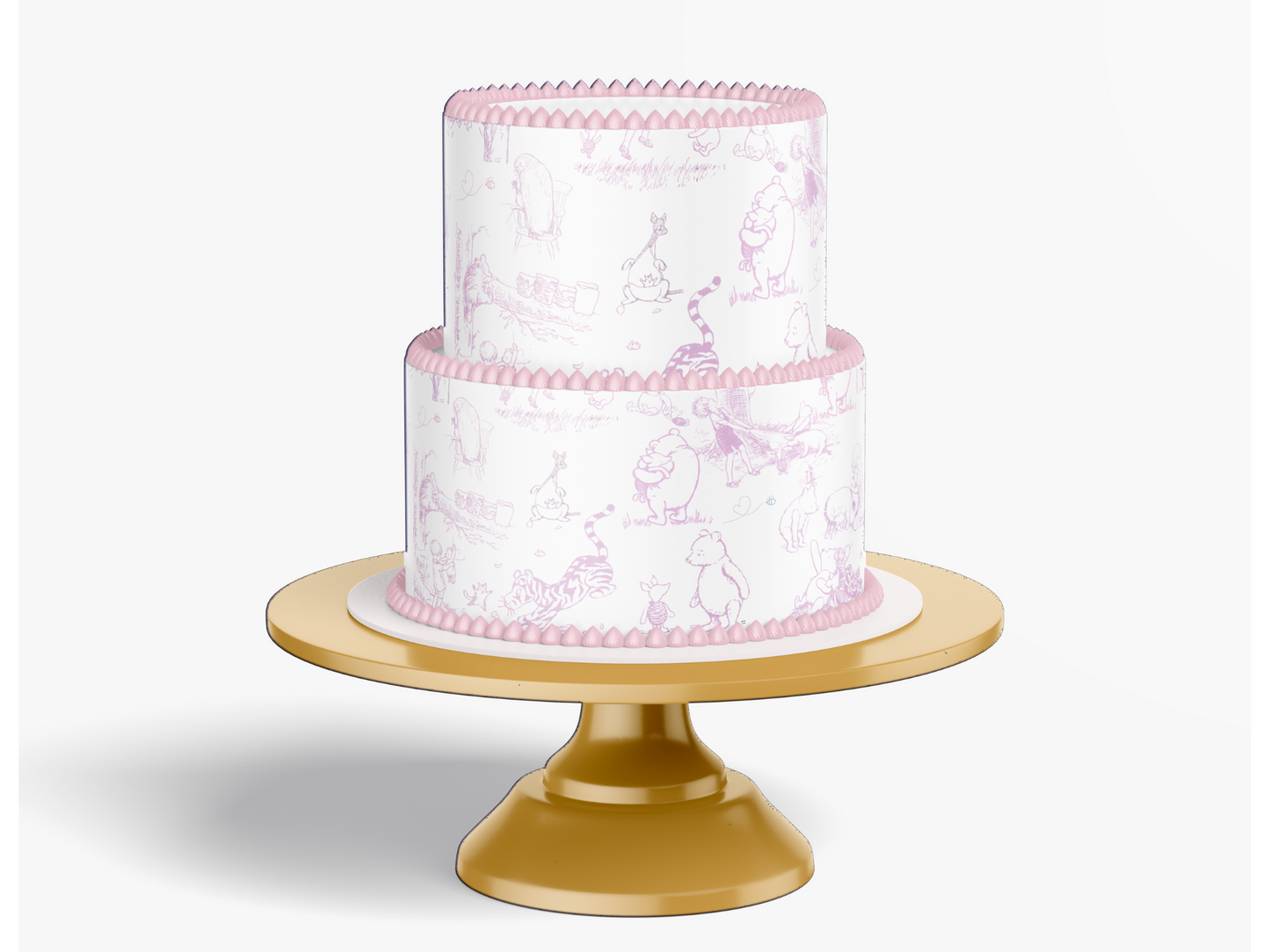 Pooh Bear Baby Shower Cake Topper