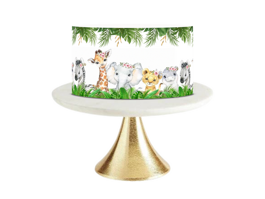 Safari baby shower cake topper jungle cake topper