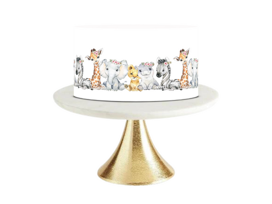 Safari baby shower cake topper jungle cake topper