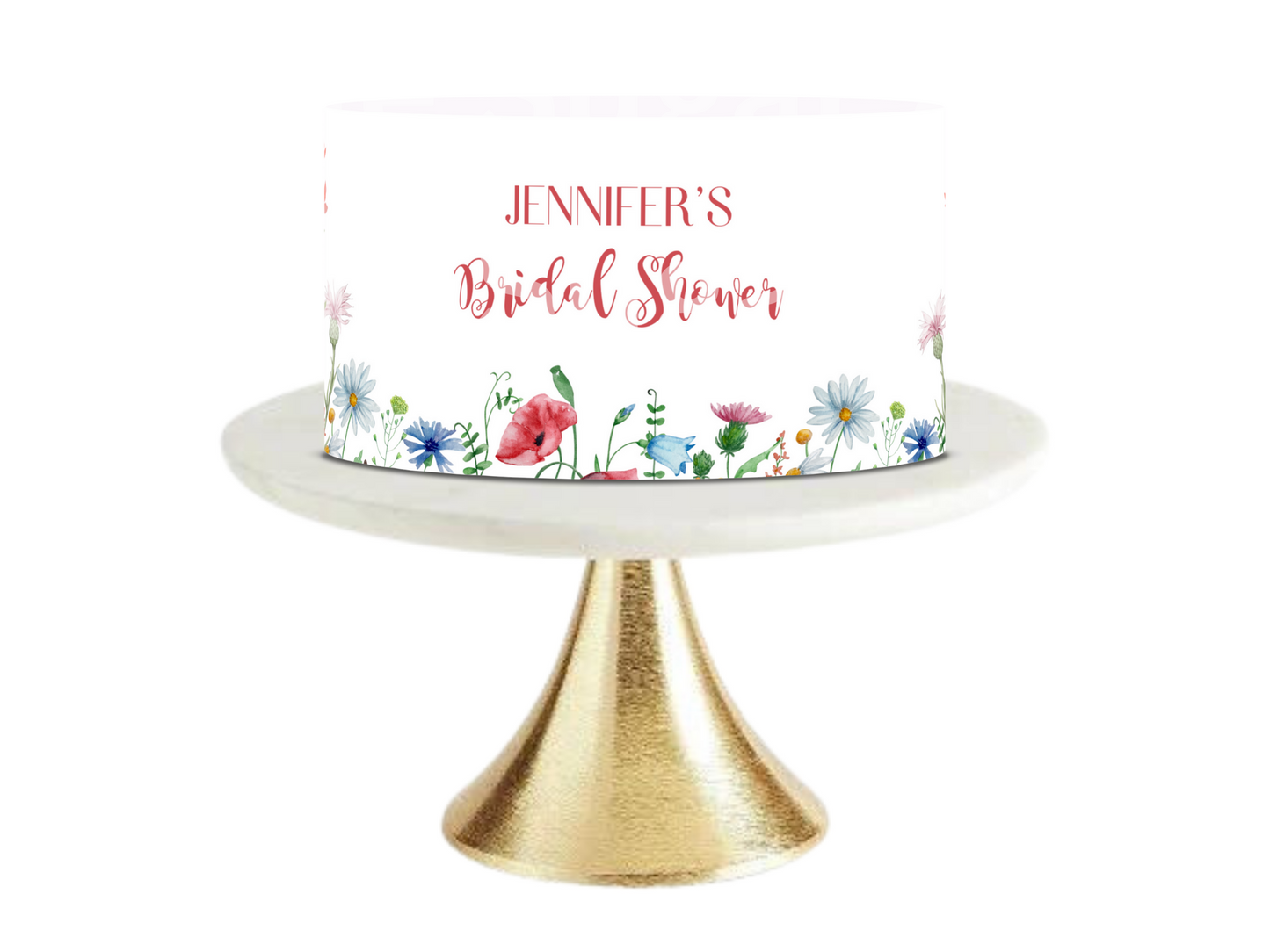 Spring Bridal Shower, Spring Baby Shower, Cake Topper, Floral Cake Topper, Spring Flowers, Summer Cake Topper
