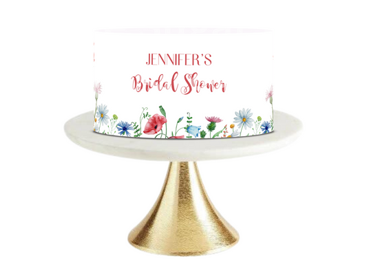 Spring Bridal Shower, Spring Baby Shower, Cake Topper, Floral Cake Topper, Spring Flowers, Summer Cake Topper