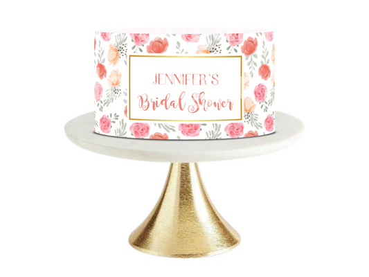 Spring Bridal Shower, Spring Baby Shower, Cake Topper, Floral Cake Topper, Spring Flowers, Summer Cake Topper