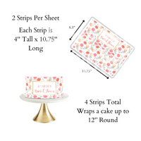 Spring Bridal Shower, Spring Baby Shower, Cake Topper, Floral Cake Topper, Spring Flowers, Summer Cake Topper