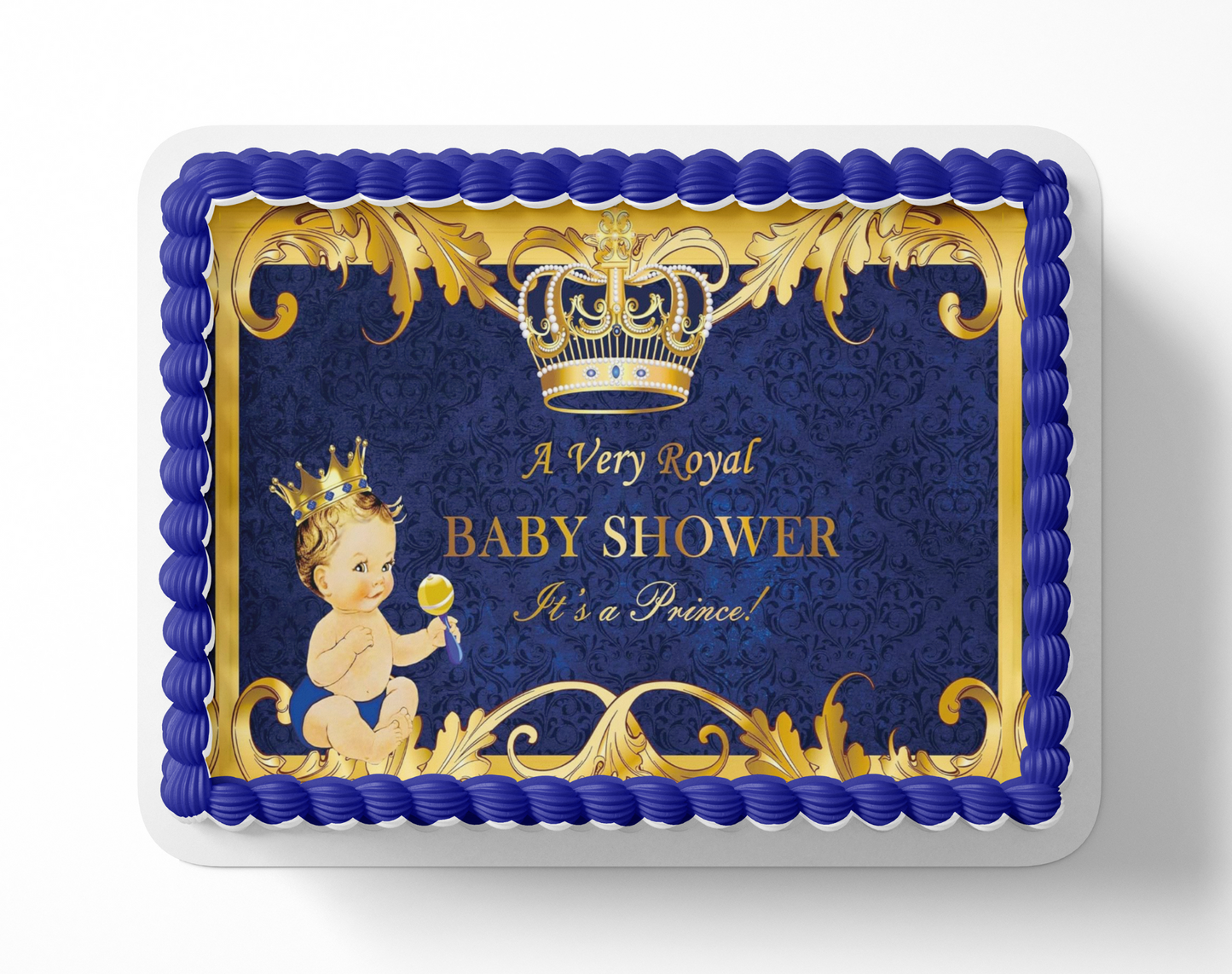 Prince Baby Shower Cake Topper