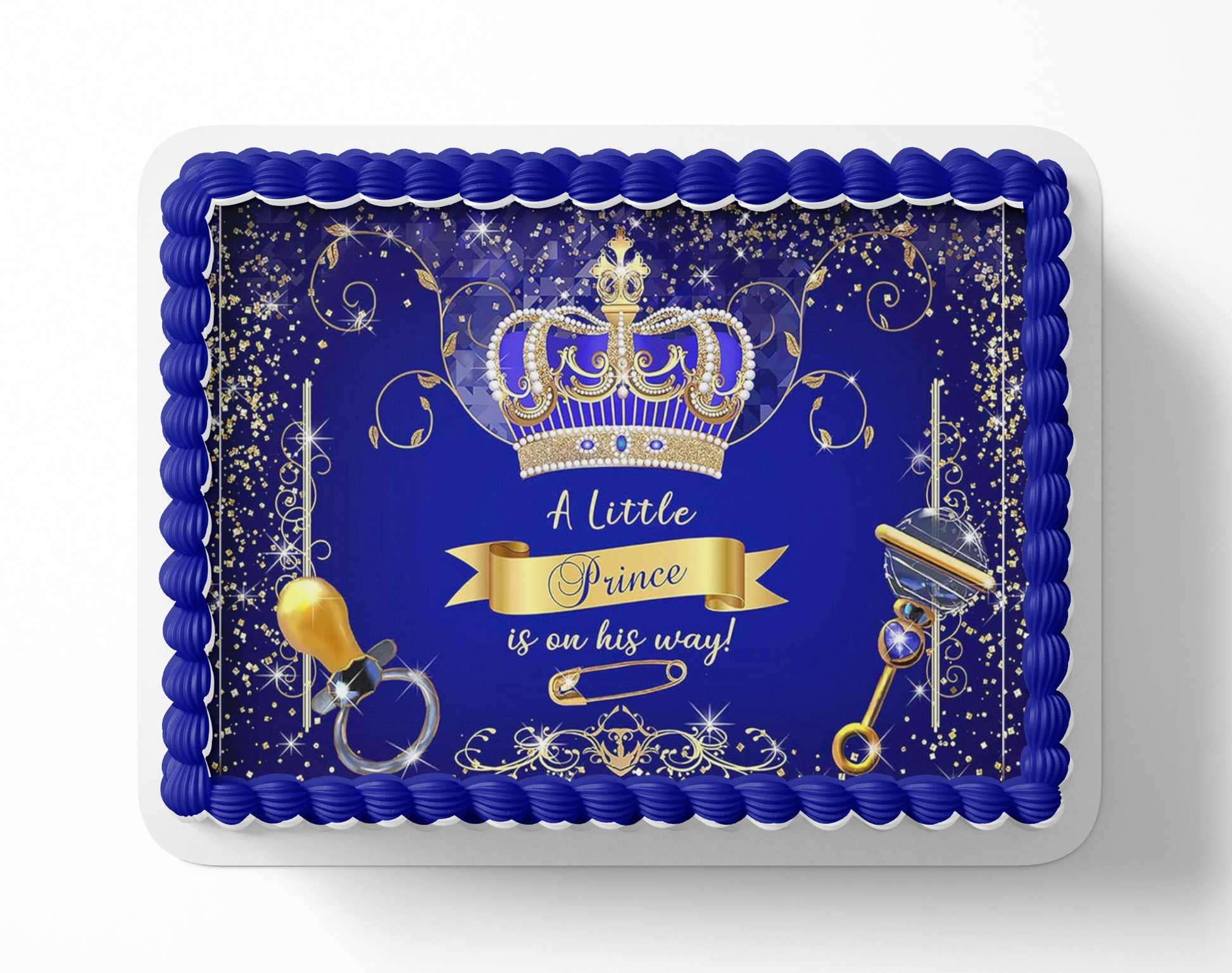 Prince Baby Shower Cake Topper