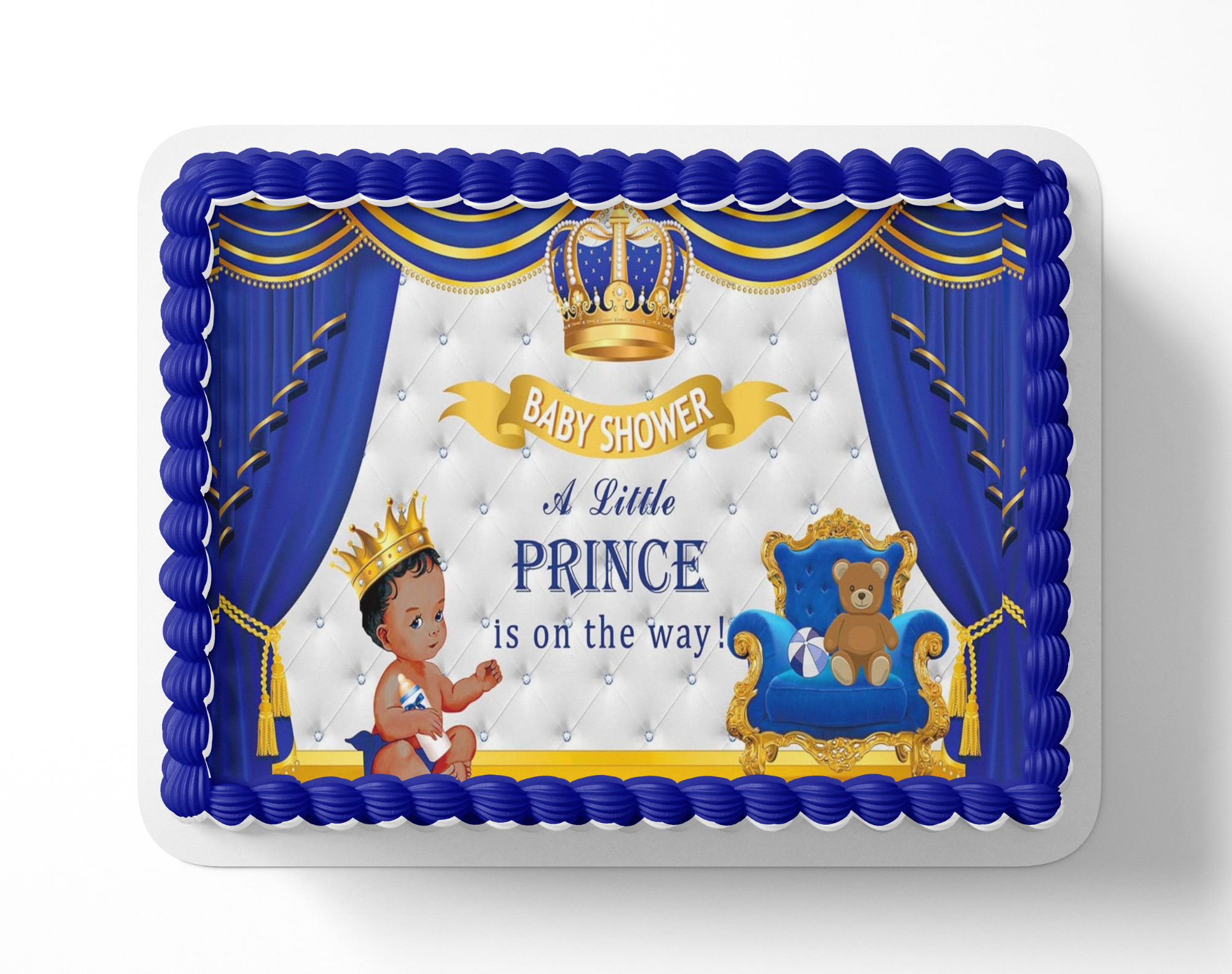 Prince & Princess Cake Toppers – Edible Royal Baby Shower & Birthday ...