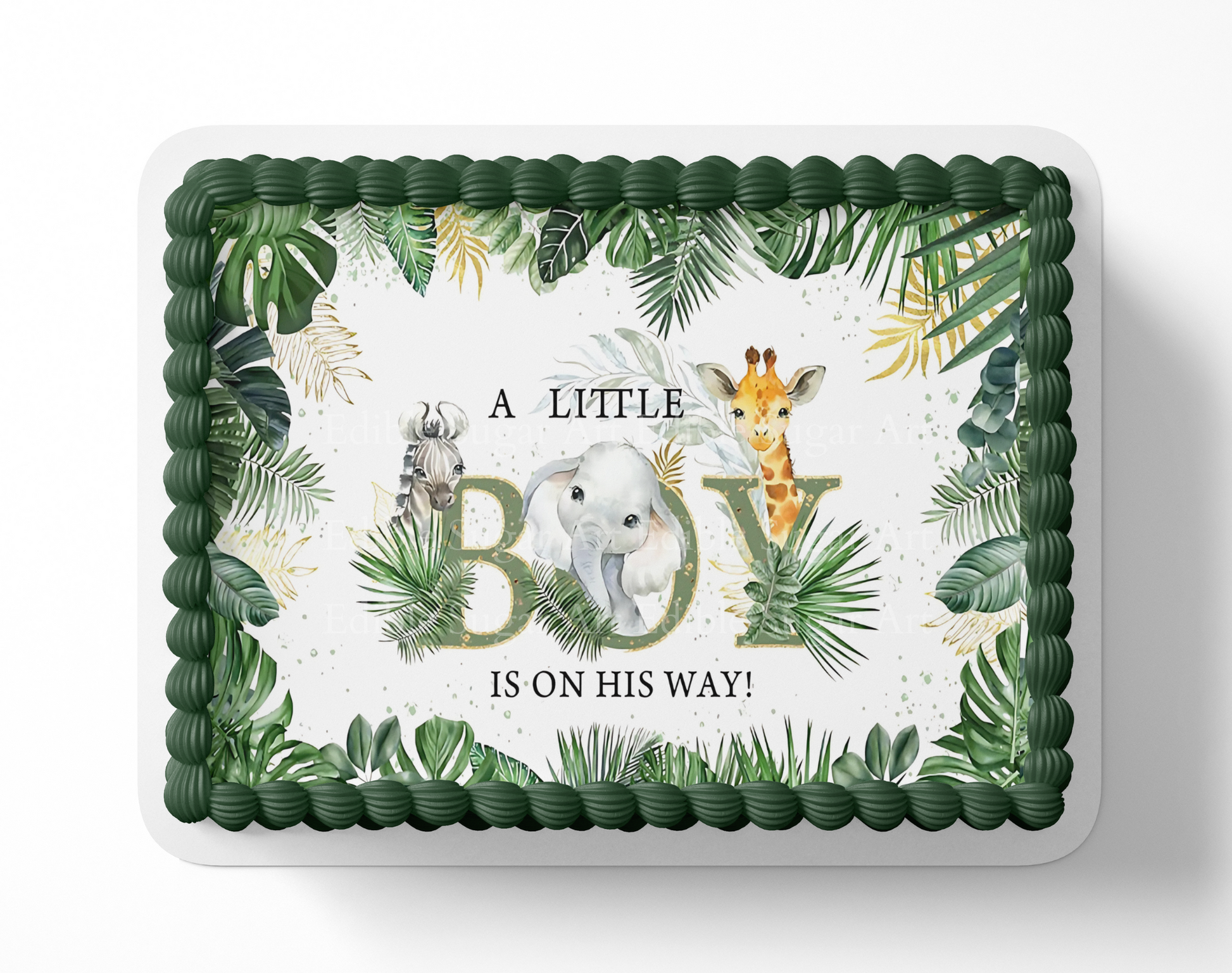 Safari cake topper