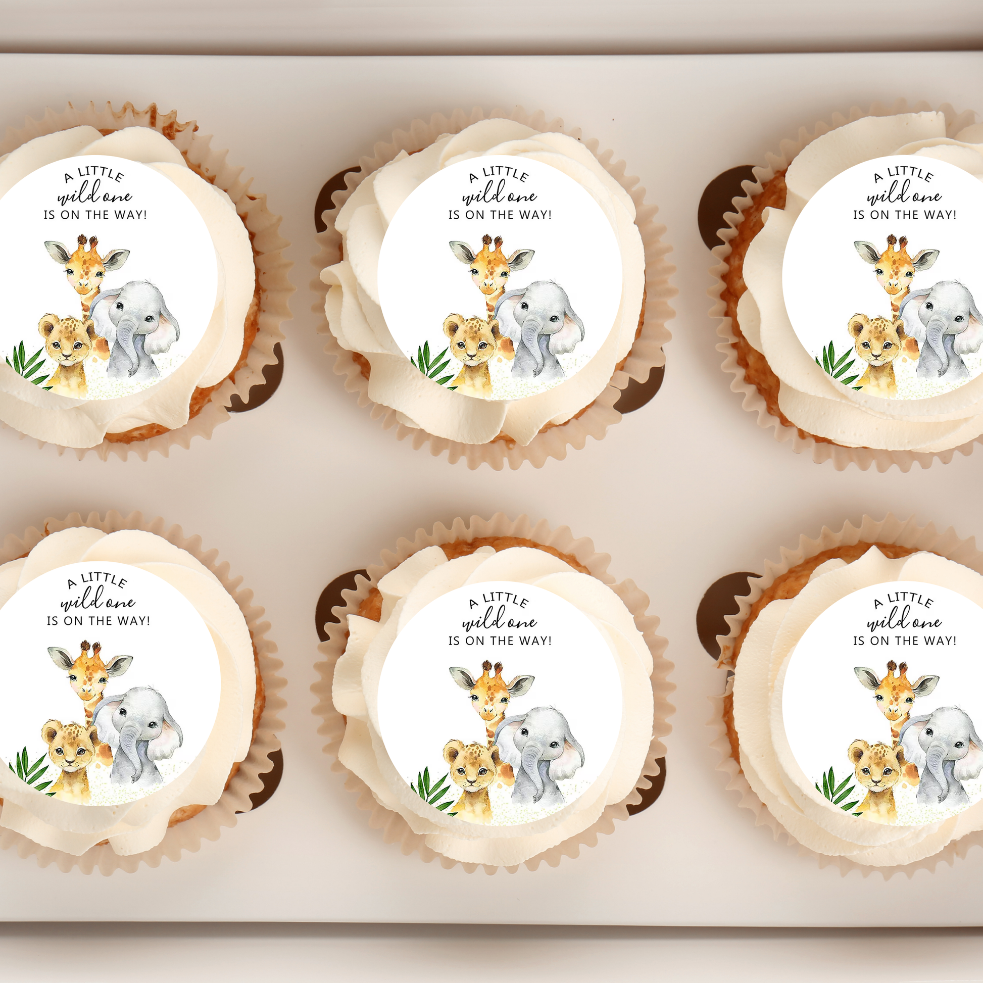 safari cupcake toppers