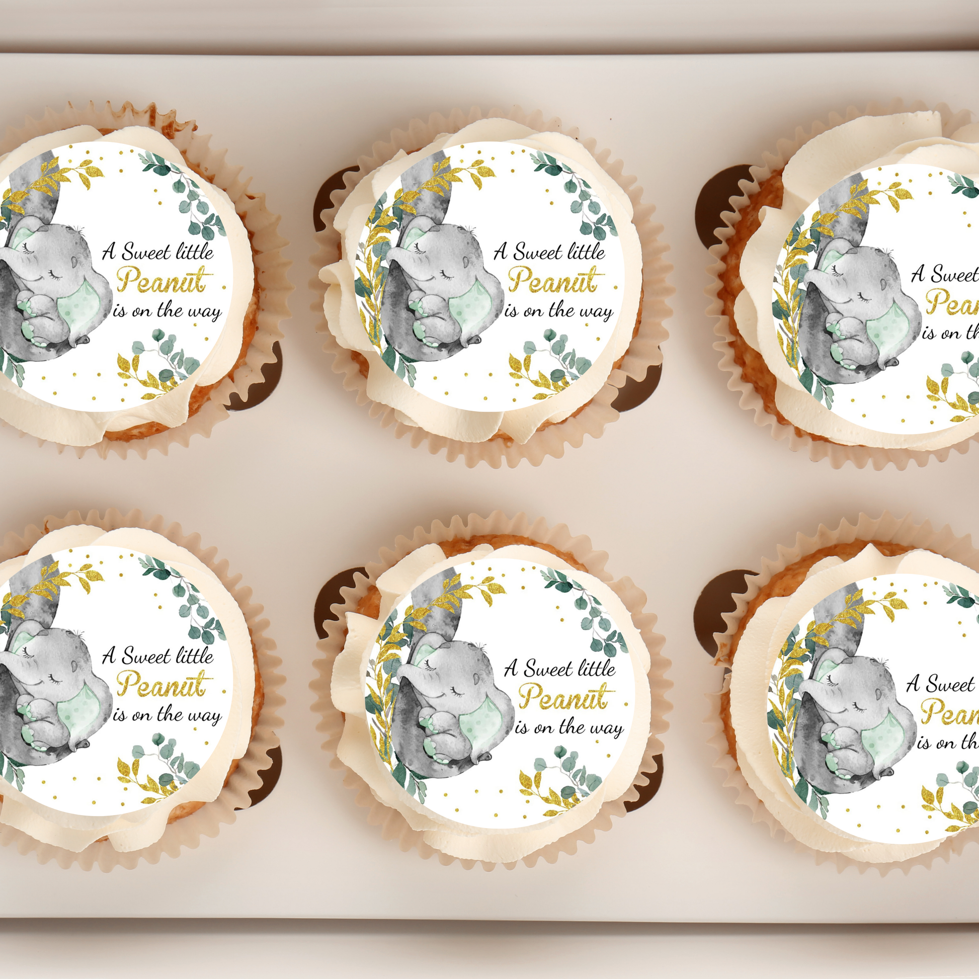 elephant cupcake toppers