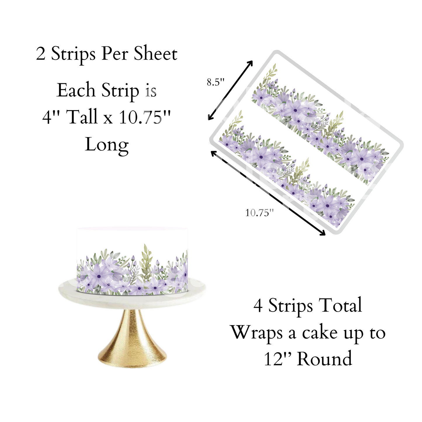 Spring Bridal Shower, Spring Baby Shower, Cake Topper, Floral Cake Topper, Spring Flowers, Summer Cake Topper