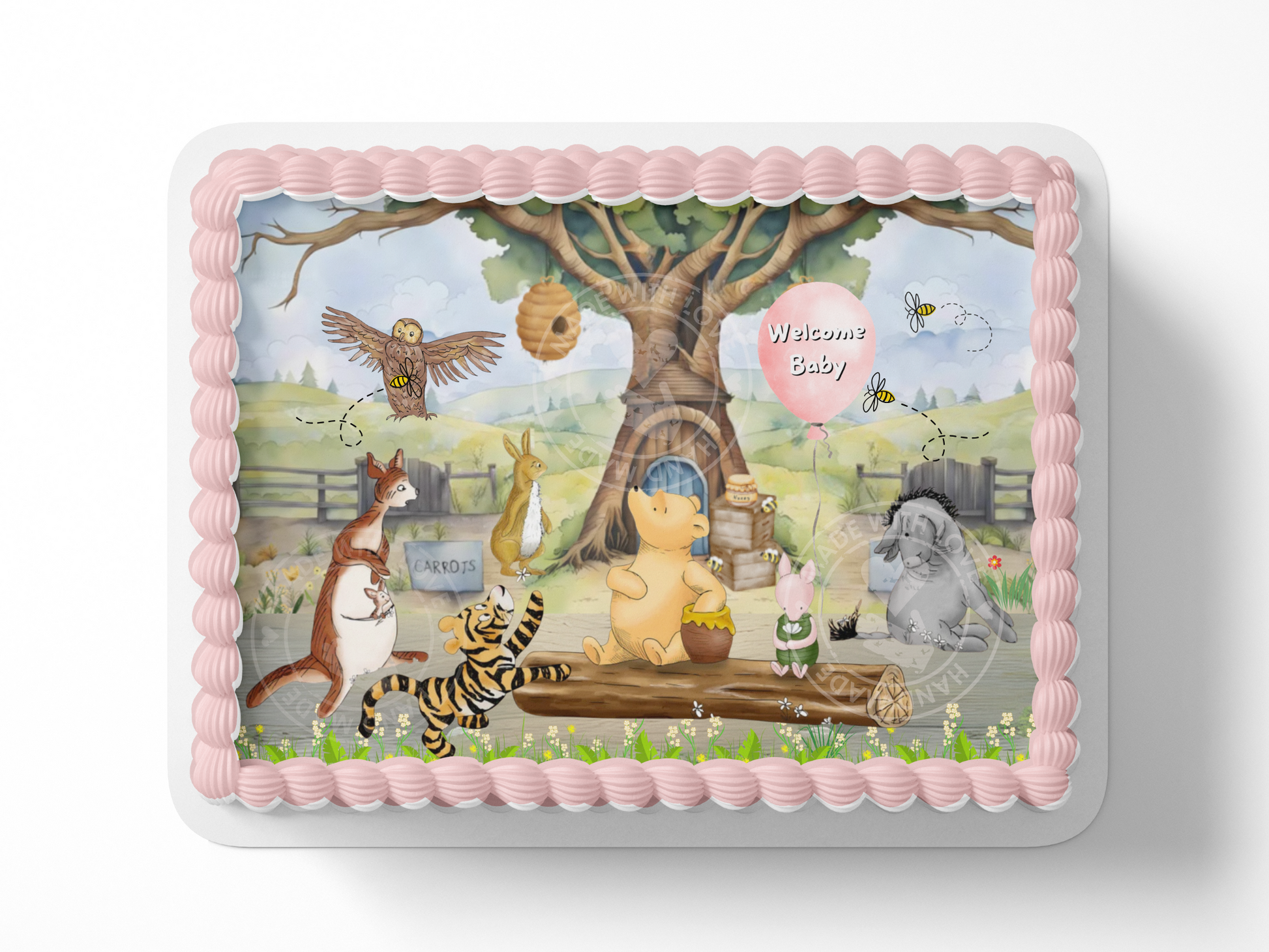 Pooh Bear Cake Topper, Pooh Bear Baby Shower Cake topper, Pooh Bear Party Decorations