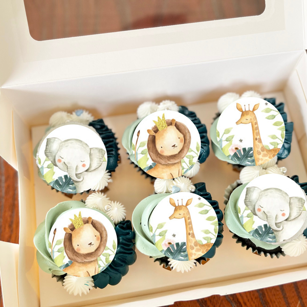 safari cupcake toppers