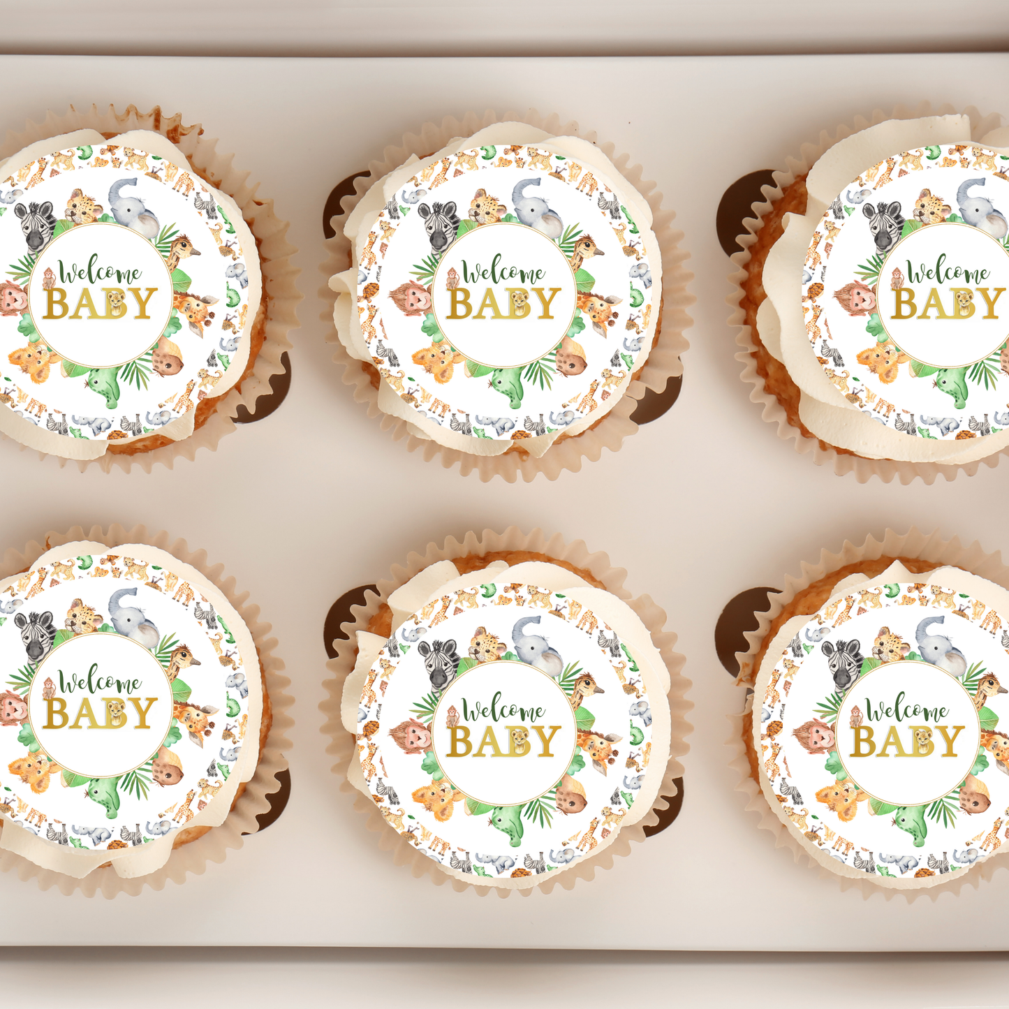 safari cupcake toppers