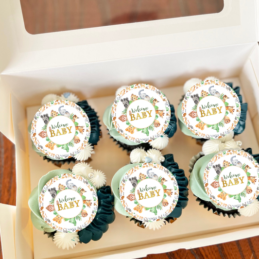 safari cupcake toppers