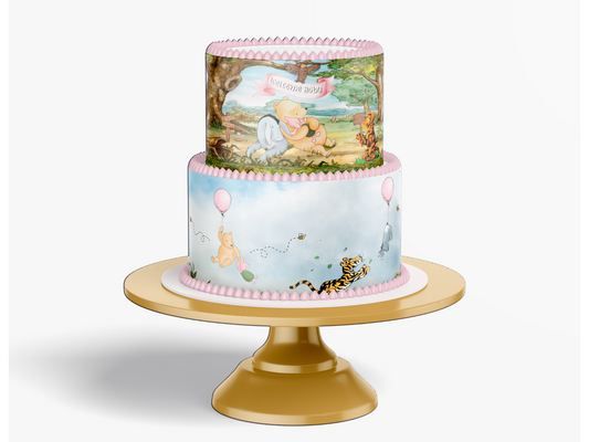 Pooh Bear Baby Shower Cake Topper