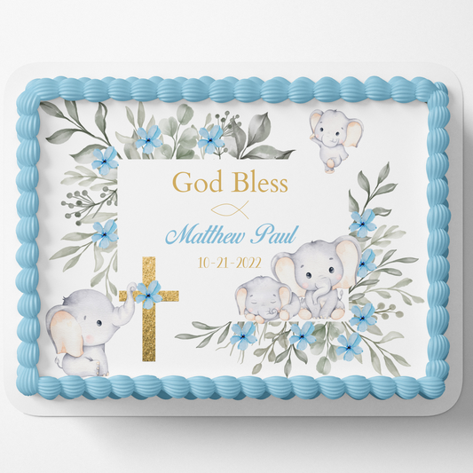 BAPTISM CAKE TOPPER CHRISTERNING CAKE TOPPER EDIBLE IMAGE CAKE PICTURE