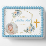 Baptism Cake Topper, Christening Cake Topper, Edible Image cake Topper, Cross Cake topper, Firt Holy Communion Cake Topper