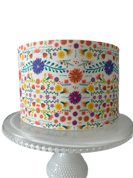 Fiesta Party Cake Decorations Edible Image CACTUS Cake Wrap Mexican theme party Cinco de Mayo Day of the dead Taco Bout it Party