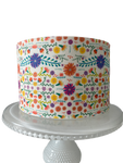 Fiesta Party Cake Decorations Edible Image CACTUS Cake Wrap Mexican theme party Cinco de Mayo Day of the dead Taco Bout it Party