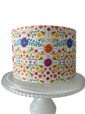 Fiesta Party Cake Decorations Edible Image CACTUS Cake Wrap Mexican theme party Cinco de Mayo Day of the dead Taco Bout it Party