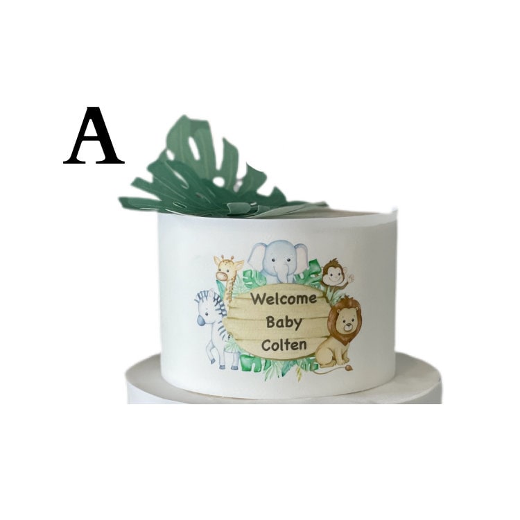 SAFARI BABY SHOWER Cake Edible Image Jungle Baby Shower cake topper Safari cake topper