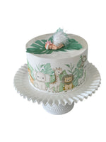 Safari Baby shower cake Edible Image Cake Wrap Icing Sheet Safari jungle Baby