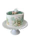 Safari Baby shower cake Edible Image Cake Wrap Icing Sheet Safari jungle Baby