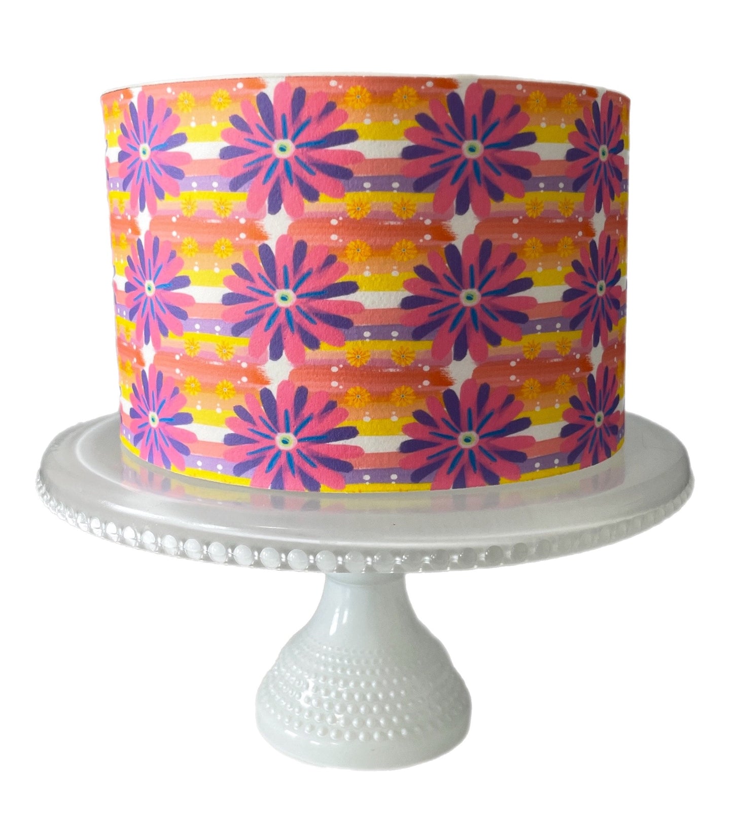 FIESTA PARTY CAKE Fiesta Flowers Edible Cake Wrap Edible Paper Donkey piñata Mexican Papel Picado Cinco de Mayo Day of the dead Decoration