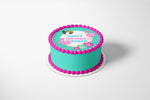 TROPICAL BEACH PARTY Edible Image Edible Paper Tropical party Flamingo cake topper beach party cactus party cactus cake Succulent