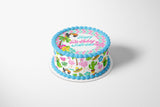 TROPICAL BEACH PARTY Edible Image Edible Paper Tropical party Flamingo cake topper beach party cactus party cactus cake Succulent