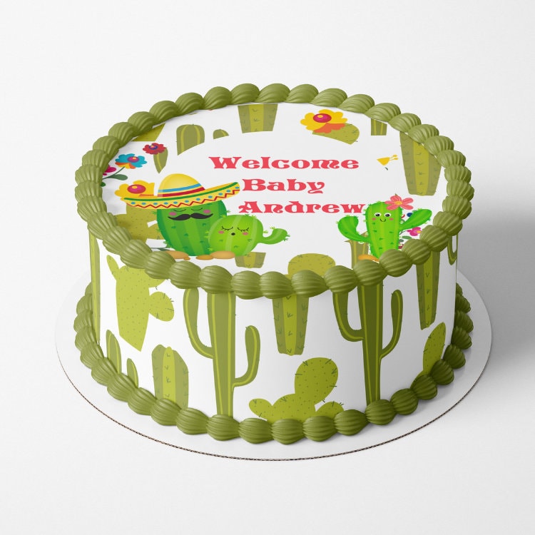 FIESTA PARTY CAKE Fiesta Flowers Edible Cake Wrap Edible Paper Donkey piñata Mexican Papel Picado Cinco de Mayo Day of the dead Decoration