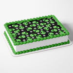 ALIEN CAKE TOPPER Groovy alien retro edible image