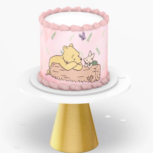 Pooh Bear Photo Cake Topper | Custom Edible Image | Girl's Birthday