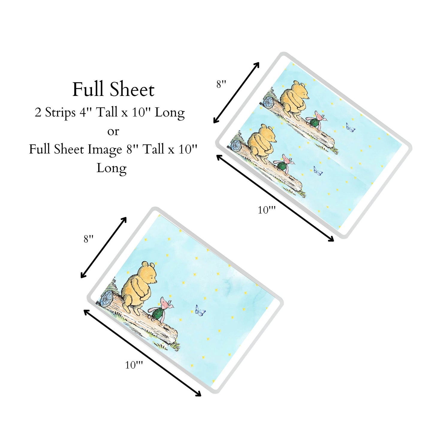 Classic Pooh Bear | Custom Cake Image | Edible Photo Topper