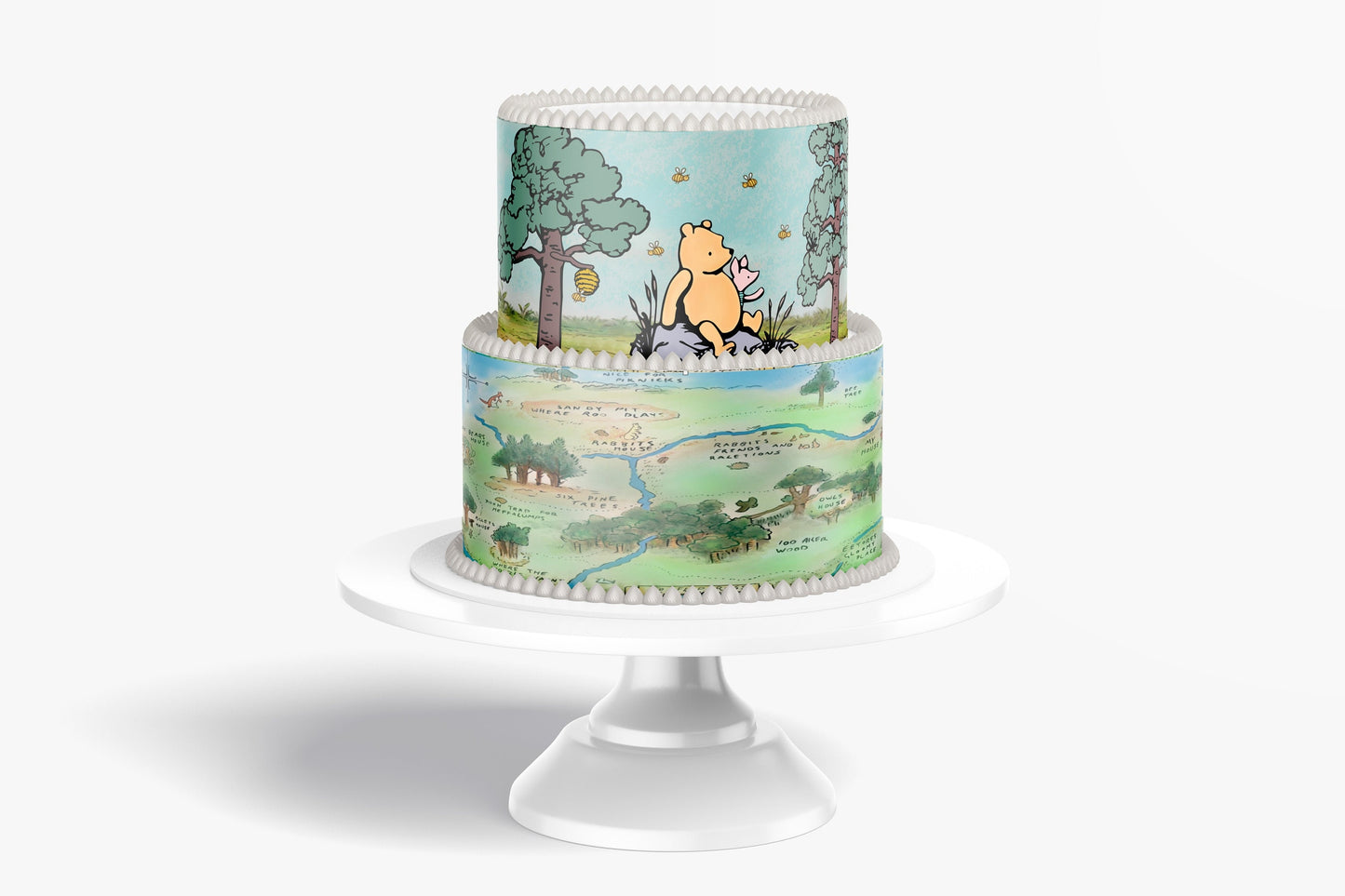 Edible Cake Image | Classic Pooh Bear | Baby Shower