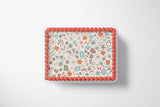 Retro Flowers cake edible image Retro Flowers Retro birthday party cake decoration