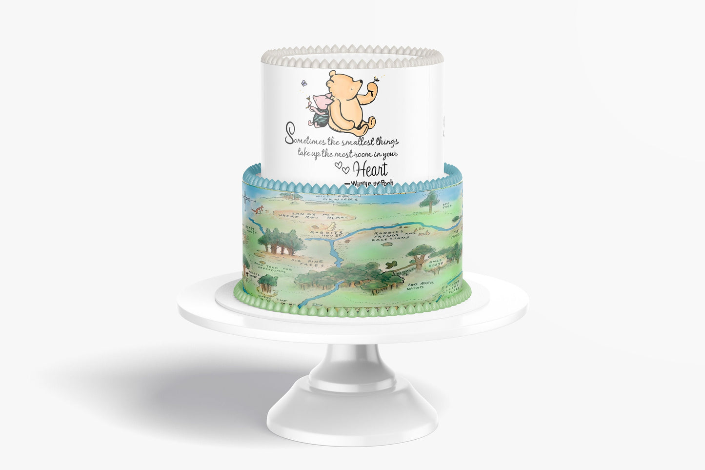 Pooh Bear | Cake Photo Print | Custom Edible Cake Decoration