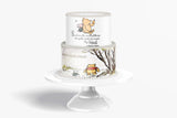 Pooh Bear Baby Shower Cake Topper | Edible Image | Customizable Cake Topper