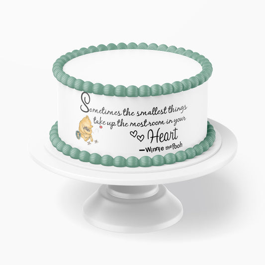 Pooh Bear Baby Shower Wraps | Edible Cake Sides for Tiered Cakes