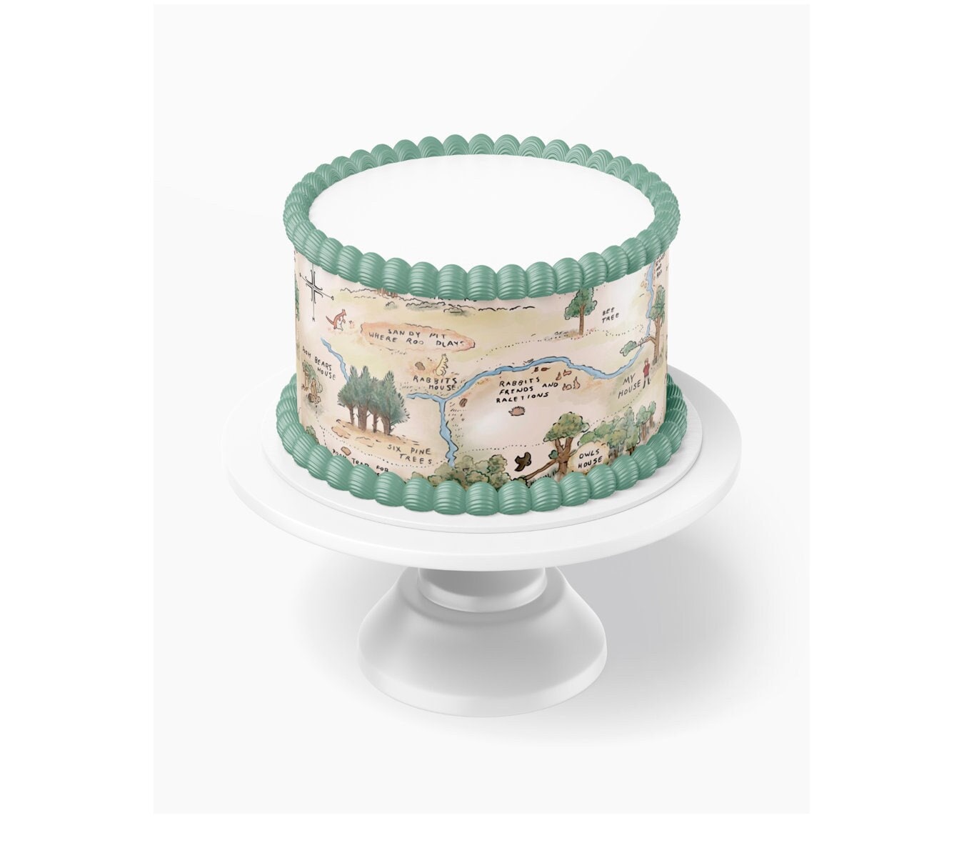 POOH BEAR Edible Cake Wraps | Pooh Bear Baby Shower | Custom Icing Sheets Shower Cake/Pooh Bear birthday/Edible Image/pooh bear Party/pooh bear birthday party/pooh bear cake topper