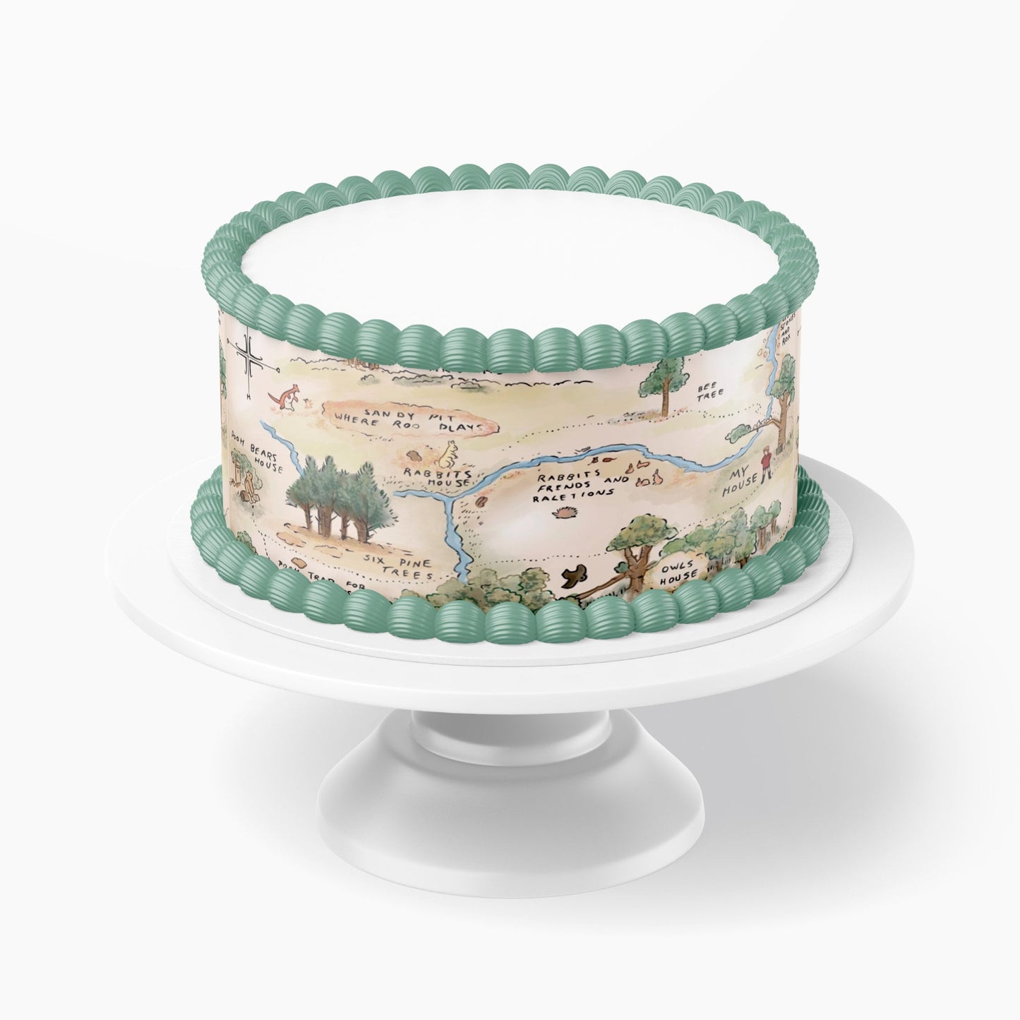 POOH BEAR Edible Cake Wraps | Pooh Bear Baby Shower | Custom Icing Sheets Shower Cake/Pooh Bear birthday/Edible Image/pooh bear Party/pooh bear birthday party/pooh bear cake topper