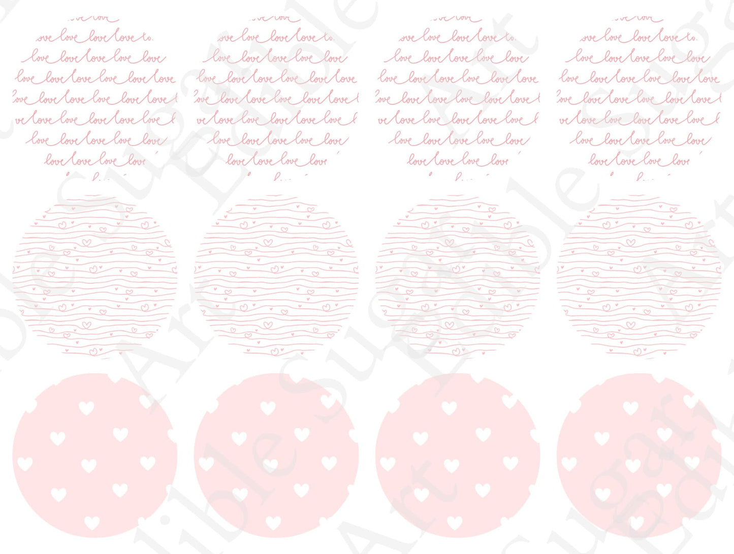 VALENTINE'S DAY CUPCAKE Toppers Edible Image Valentine's Day cake topper Valentine's Day cupcake topper Valentines cupcake t