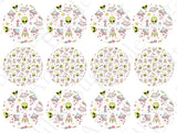 VALENTINE'S DAY Aliens CUPCAKE Toppers Edible Image Valentine's Day alien cake topper Valentine's Day cupcake topper Valentines cupcake t