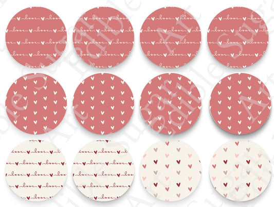 VALENTINE'S DAY CUPCAKE Toppers Edible Image Valentine's Day cake topper Valentine's Day cupcake topper Valentines cupcake t